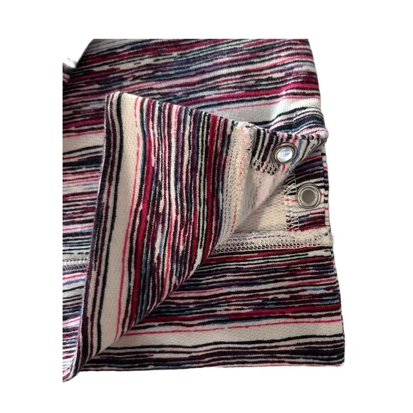 T by Talbots Womens Red & Gray Stripe Tunic Top Size Small - Picture 7 of 7